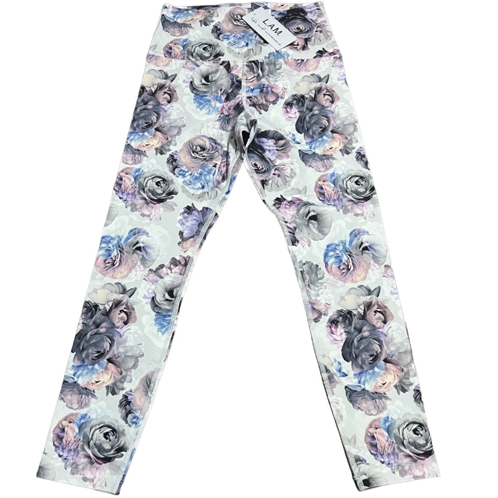 L.A.M Maya Peony High Waist Ankle Biter Leggings (Pick A SZ)